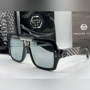 🏆Philipp Plein 23K GP SPP079 COL70W ‼️Size 53-20-145 Made in Italy 🇮🇹